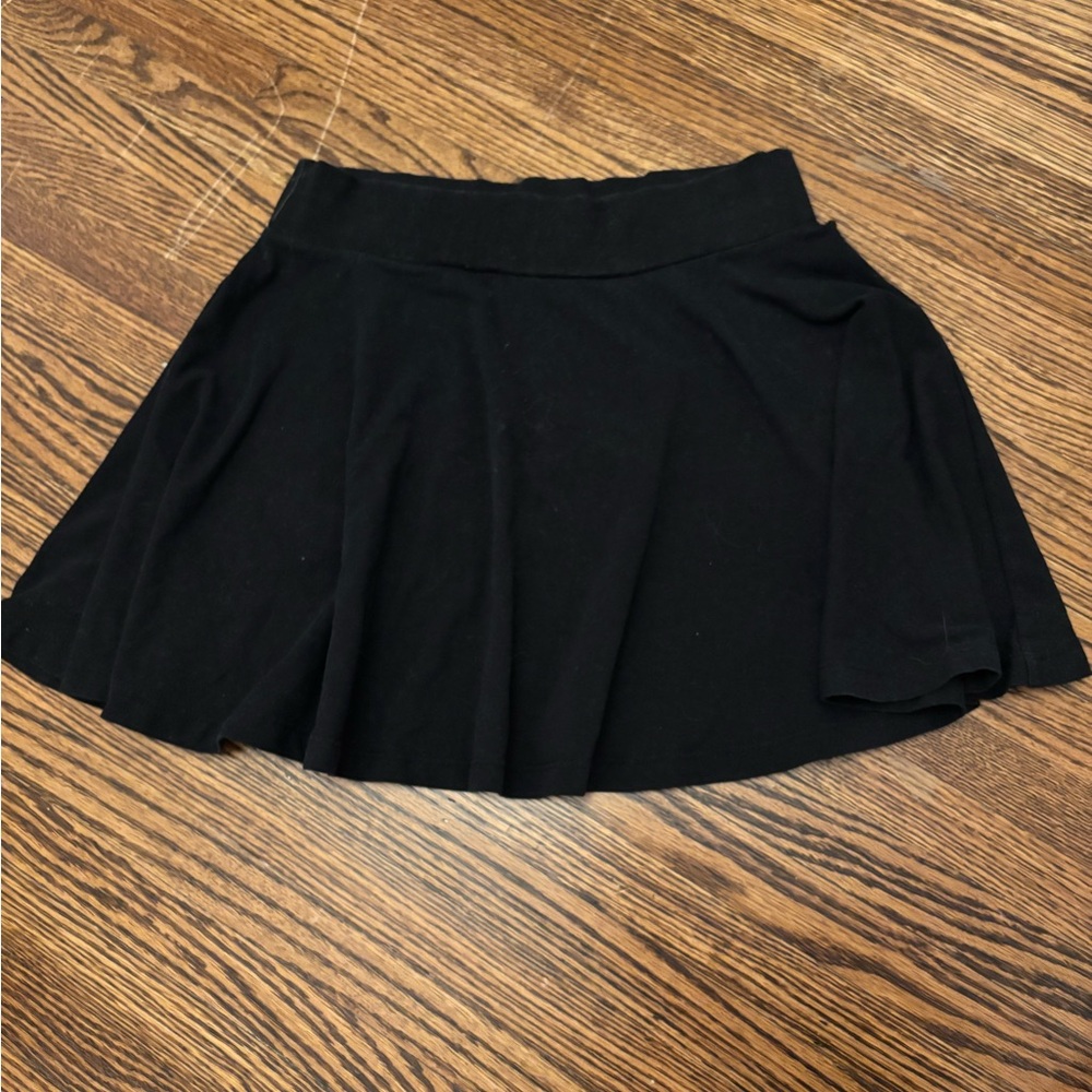 Black mini skirt